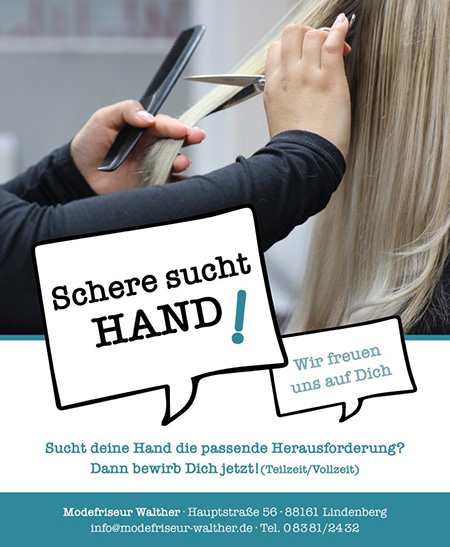 Schere sucht Hand!